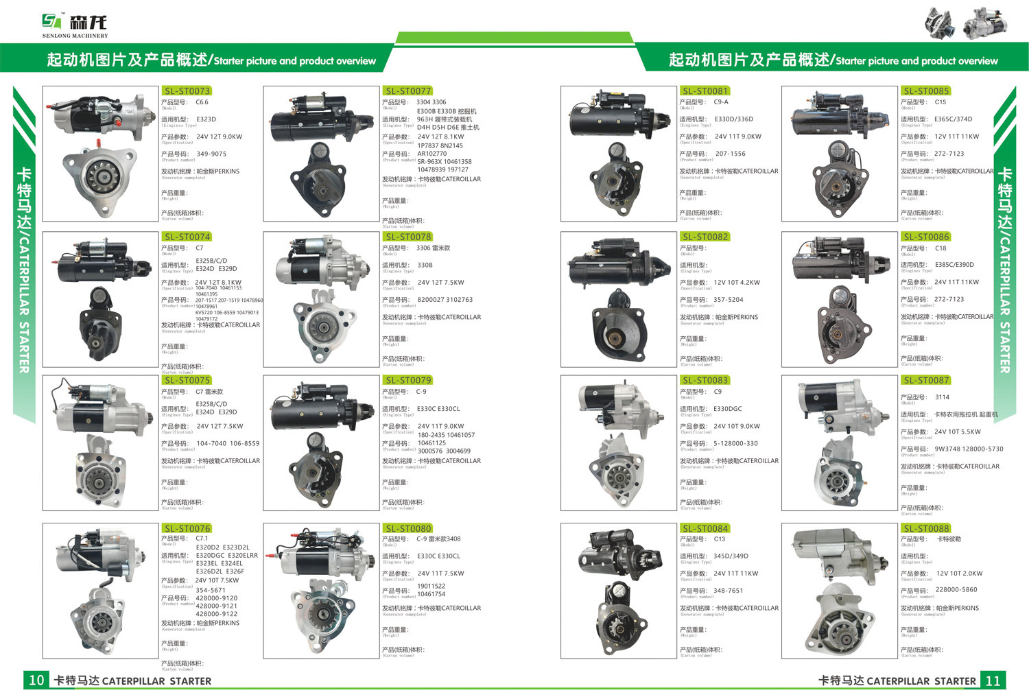 12V 9T 0.9KW Starter motor Kubota 2280001870,MD184420